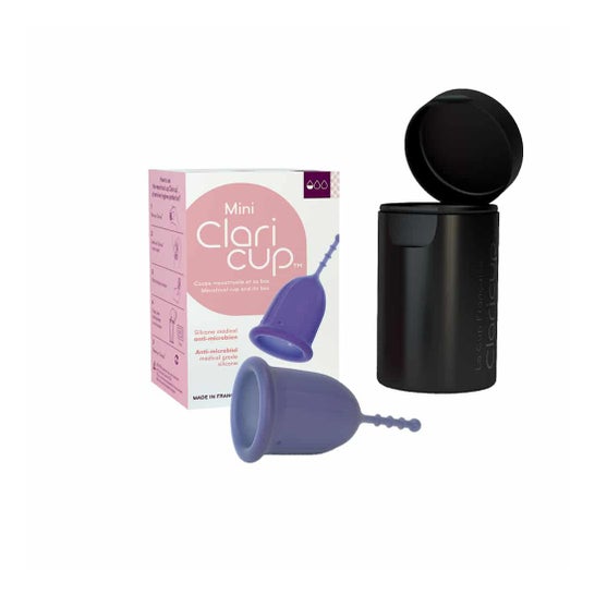 Claripharm Claricup Antimicrobial Menstrual Cup Size 0 Disinfection Box