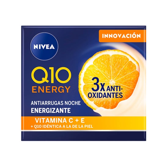 Nivea Crema Q10+ Vitamina C Antiarrugas Energizante Noche 50 ml