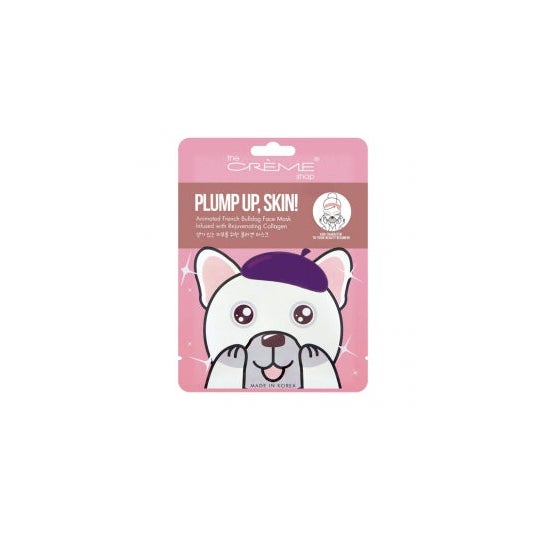 The Creme Shop Plump Up Skin French Bulldog Animated Face Mask 25g