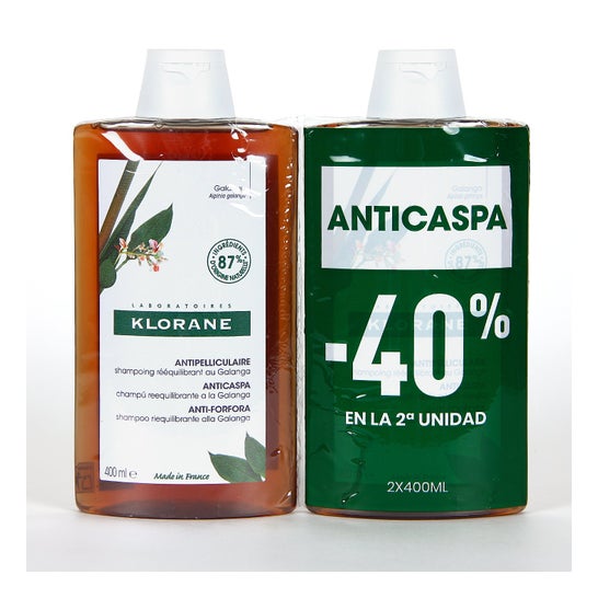 Klorane Champú Galanga 2x400ml