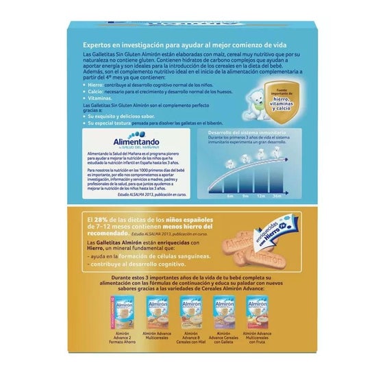 Almirón Advance bezglutenowe ciasteczka 250g Almirón Advance bezglutenowe ciasteczka 250g