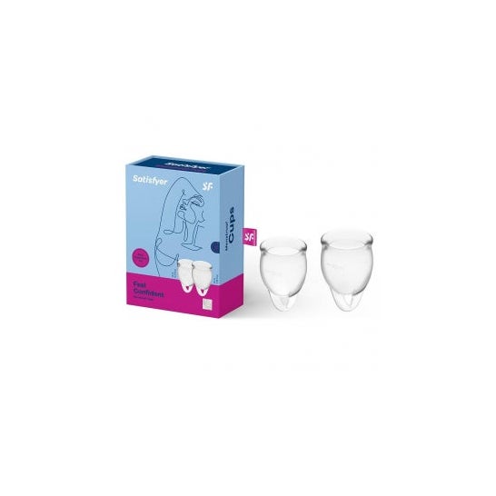 Satisfyer Feel Confident Kit Copa Menstrual Transparente 15+20ml