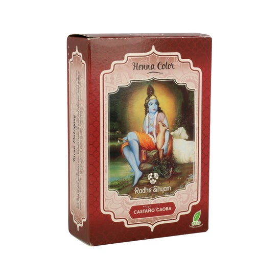 Radhe Shyam Henna Castaño Caoba Polvo