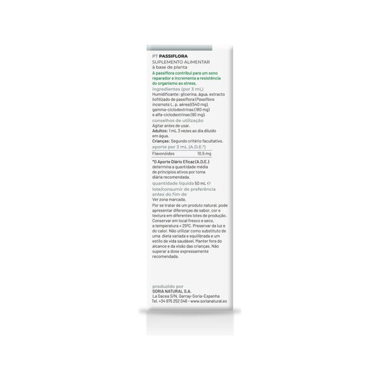 Soria Natural Pasiflora Extracto 50ml