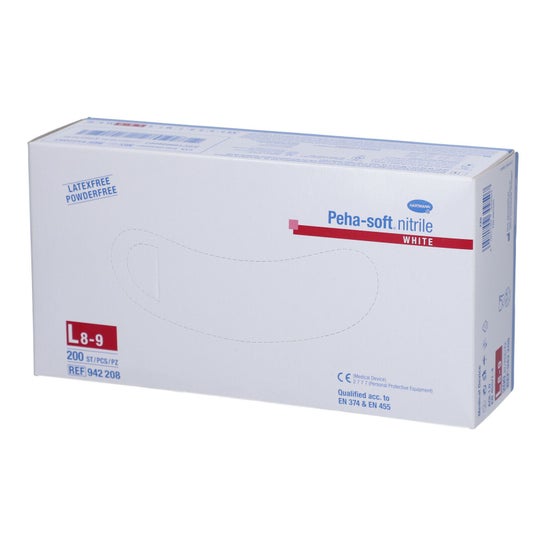 Hartmann Peha Soft Guantes Nitrilo Blanco L 200 Pares