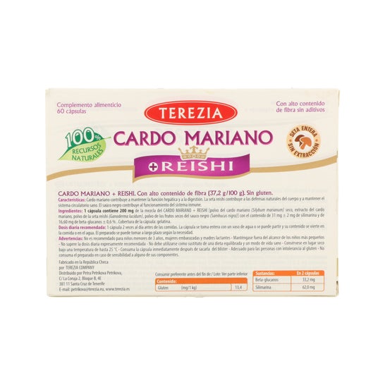 Terezia Cardo Mariano + Reishi 60caps