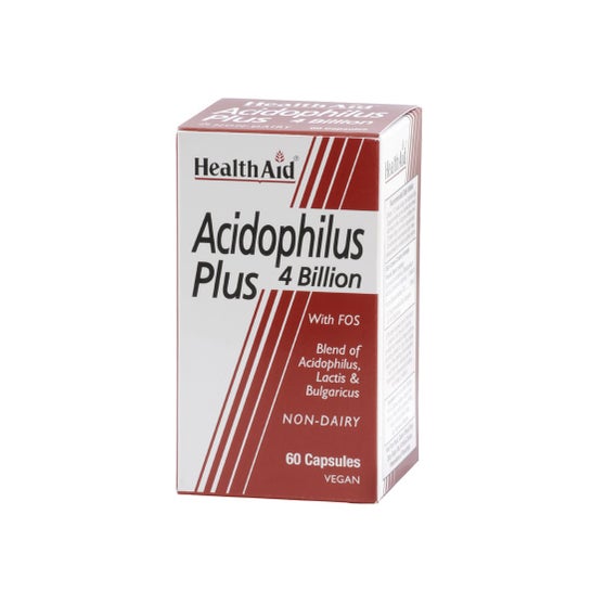 Health Aid Acidophilus Plus 4 Billones 60 Cáps.