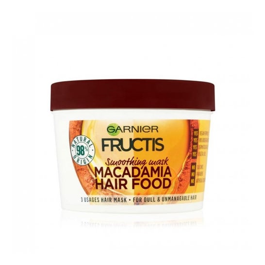 Garnier Fructis Hair Food Macadamia Mascarilla Alisadora 390ml