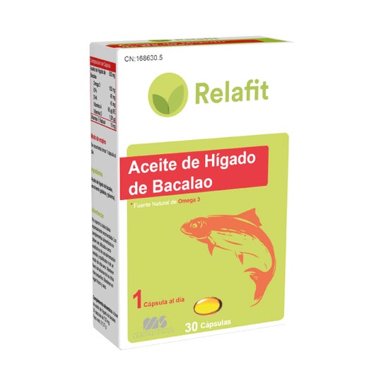 Relafit Aceite de hígado de bacalao 30 perlas