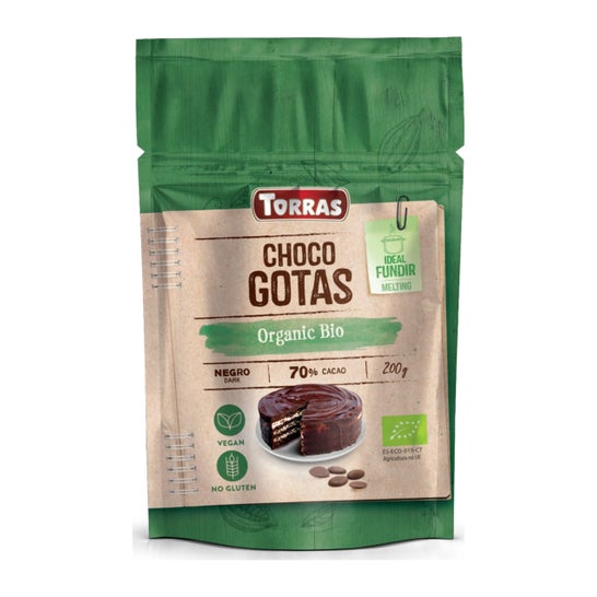 Torras Gotas Chocolate 70% Cacao Doypack 200g