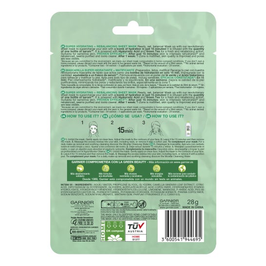 Garnier SkinActive Mascarilla Hydra Bomb 1ud