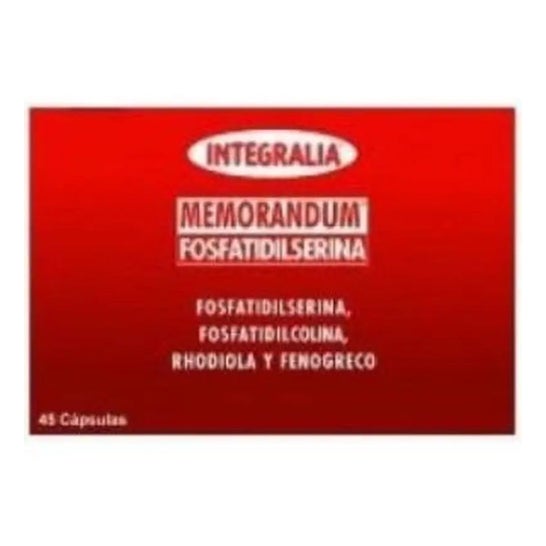 Integralia Memorándum Fosfatidilserina 45caps Integralia Memorándum Fosfatidilserina 45caps