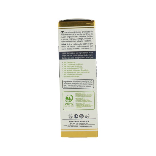 Marnys Aceite Puro Biológico de Argán Spray 50 ml