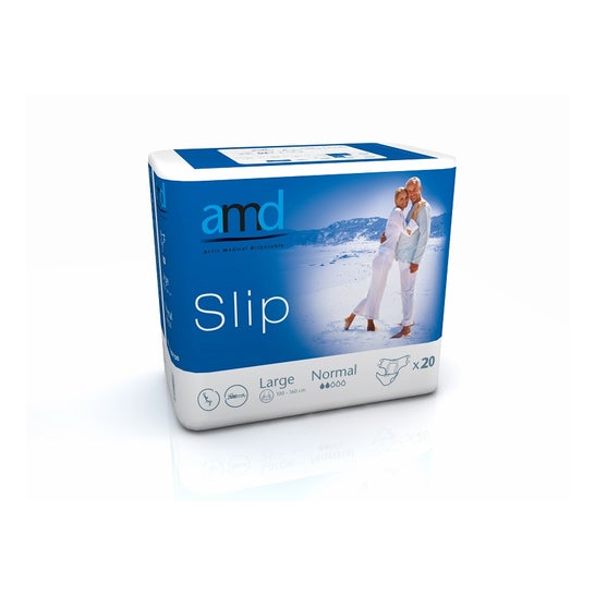 Amd Incontinence Brief Blue Normal L 20uts