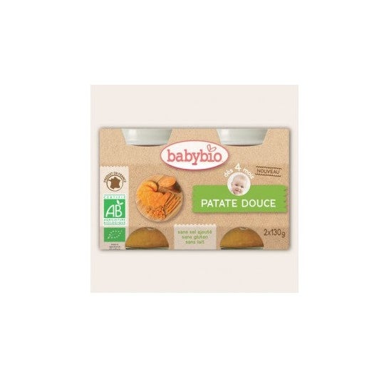 Babybio Small Pots Sweet Potato Organic ds 4 months 2x130g