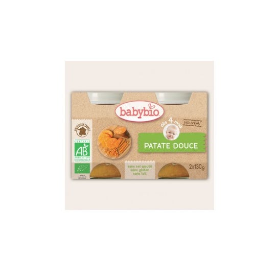 Babybio Small Pots Sweet Potato Organic ds 4 months 2x130g
