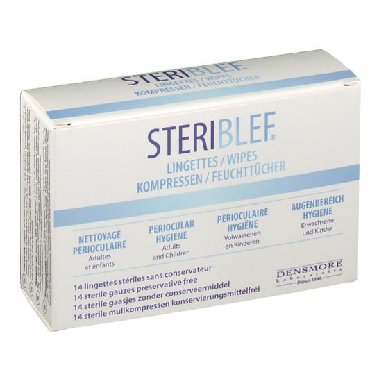 Steriblef Nettoyage Périoculaire 14 Lingettes