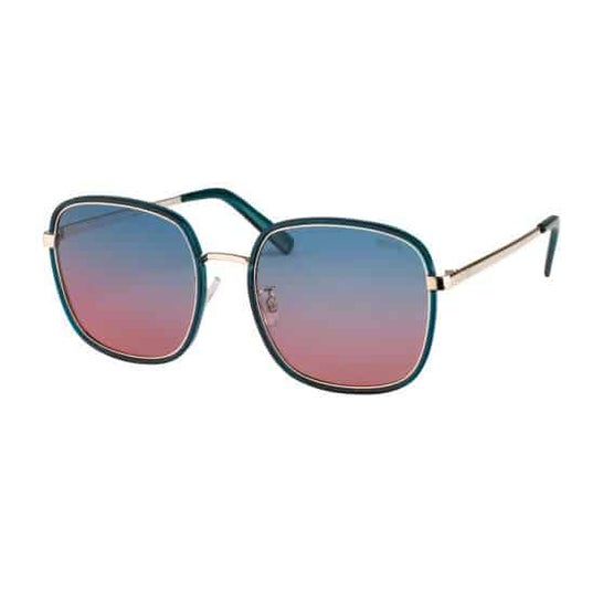 Iaview Sunglasses Two Rings 2108 Grengdbl Green Grad Blue Pink 1piece
