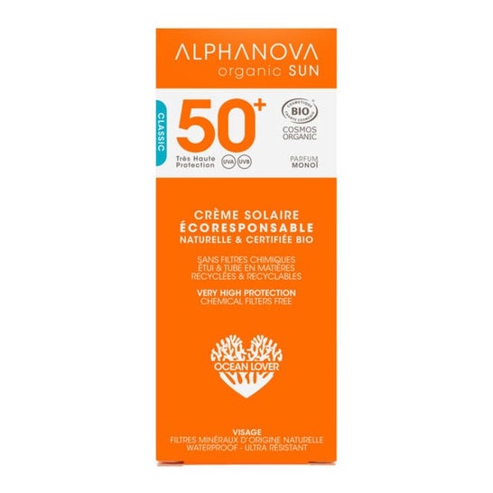Alphanova Organic Sun Facial Sunscreen Bio SPF50+ 50ml