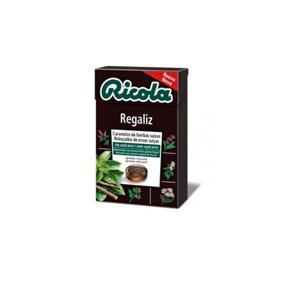 Ricola regaliz caramelos sin azúcar 50g