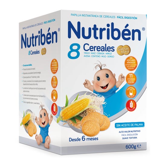 Nutribén® 8 cereales y galletas María 600g