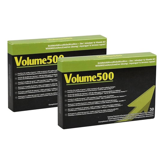 Volume500 Pastillas Para Aumentar El Esperma 2 Cajas (30+30) Volume500,