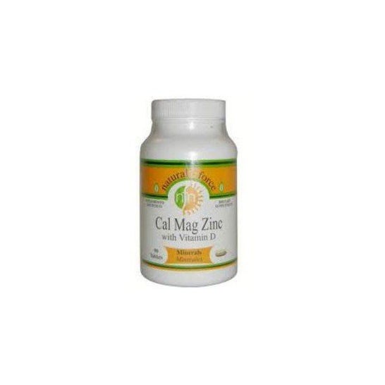 Natural Force Calcium Magnesium Magnesium Zink D-vitamin 90 kapsler
