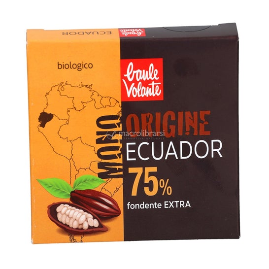 Baule Volante & Fior di Loto Chocolate Extra Negro 75% Bio 60g