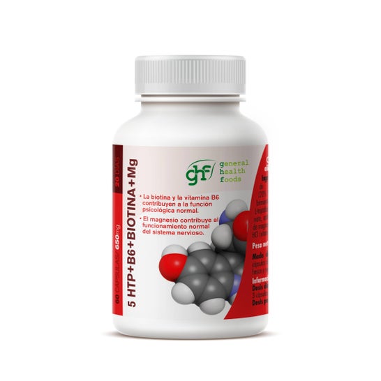 Ghf Triptófano 5Htp + B6 + Biotina + Mg 60caps