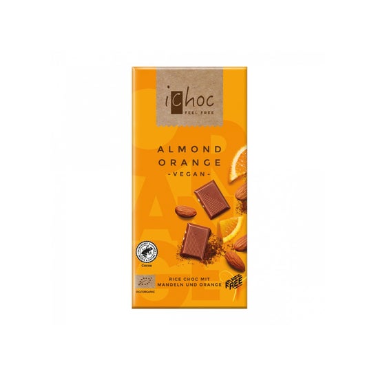iChoc Vegan Chocolate Orange Almond Bio 80g