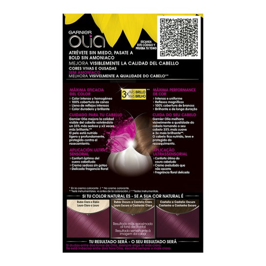 Garnier Olia Permanente Kleuring Kit Electric Violet N°426
