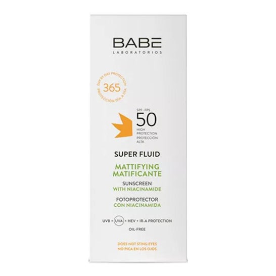 Babé Super Fluid Fotoprotector Matificante Spf50 50ml Babé Super Fluid Fotoprotector Matificante Spf50 50ml