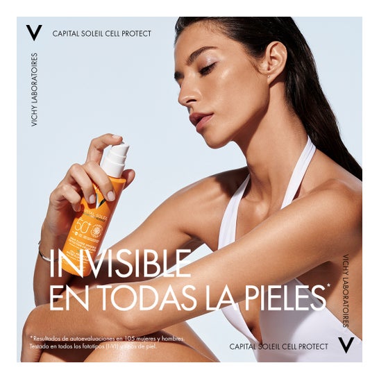 Vichy Capital Soleil Cell Protect Spray Fluido Invisible SPF50+ 200 ml