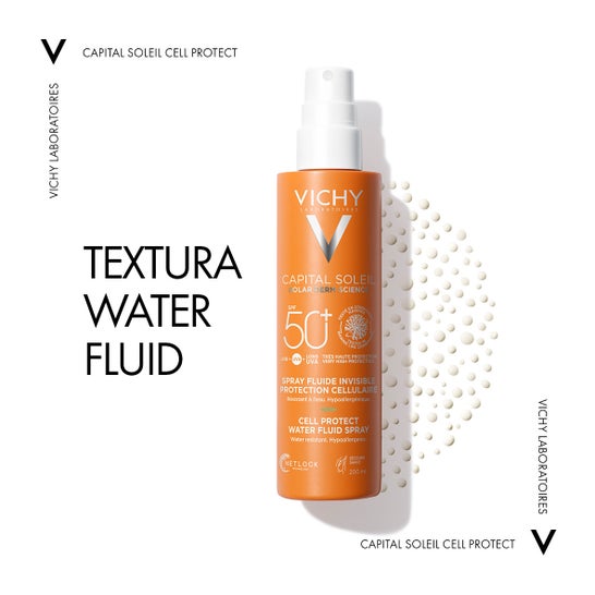 Vichy Capital Soleil Cell Protect Spray Fluido Invisible SPF50+ 200 ml