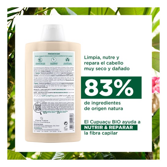 Klorane Champú al Cupuaçu BIO 400 ml