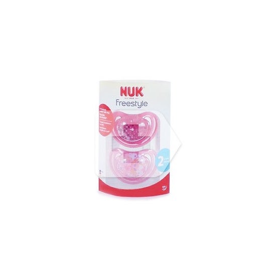 NUK Chupete Freestyle T2 silicona 2 uds
