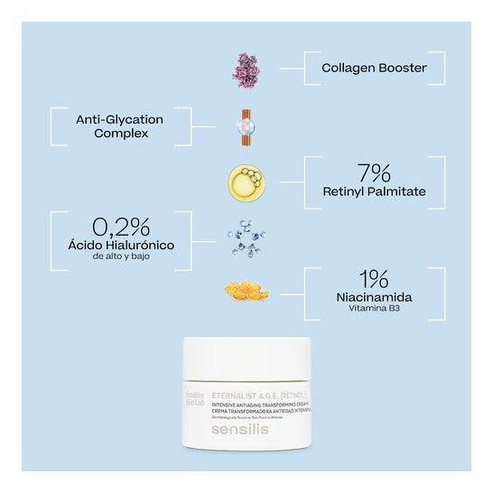 Sensilis Eternalist A.G.E. [Retinol] Crema Transformadora Antiedad Intensiva 50ml