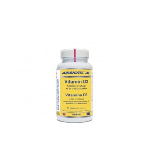 Airbiotic® AB vitamina D3 125mg 90 tabletas