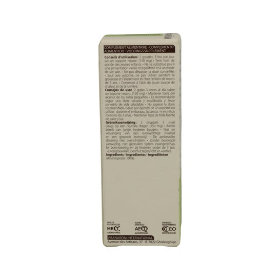 Pranarôm Aceite Esencial de Hierbabuena BIO 10 ml