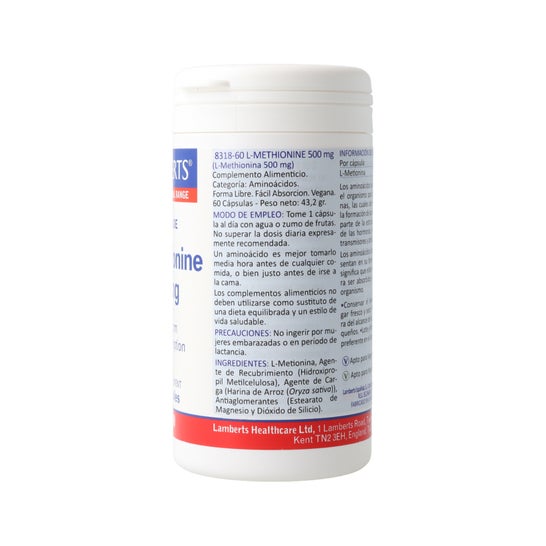 Lamberts L-metionina 500 mg 60 caps