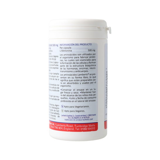 Lamberts L-metionina 500 mg 60 caps