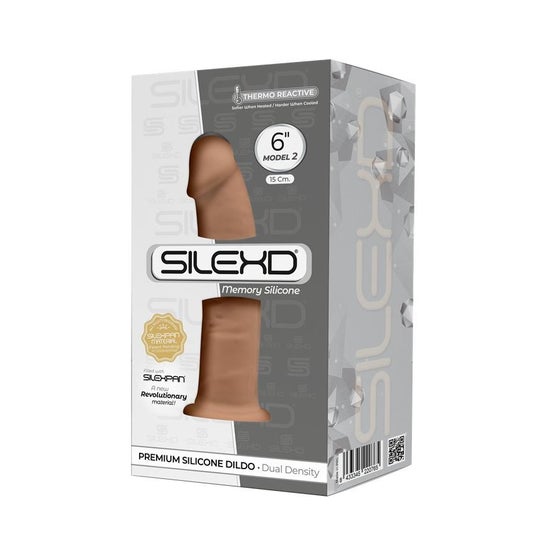 Silexd® Premium Silicone Dildo Dual Density Model 2 1ud