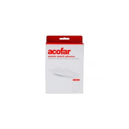 Medicazione adesiva sterile Acofar 10x8cm 10uds