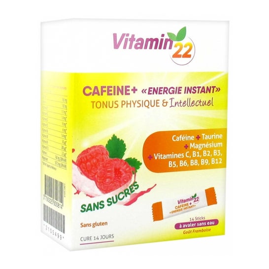 Ineldea Vitamin'22 Cafeína+ Frambuesa 14 Stick