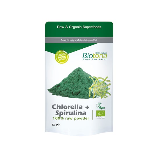 Biotona Clorella Spirulina Bio Polvere 200g