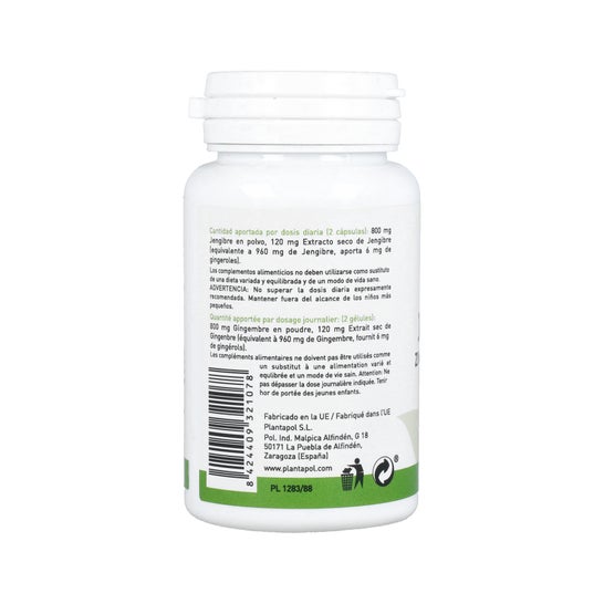 PlantaPol Jengibre 600 mg 60 caps