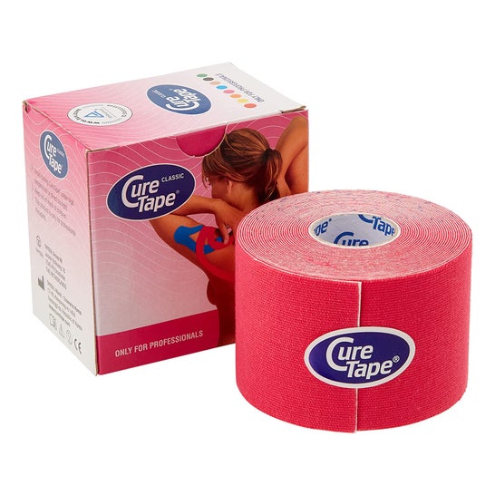 Cure Tape bendaggio neuromuscolare rosa 5cmX5m 1pc