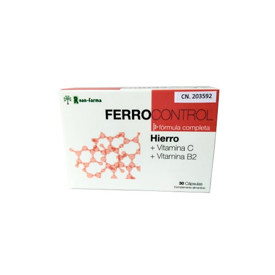 Roan-farma Ferro Control Vollständige Formel 30kapseln