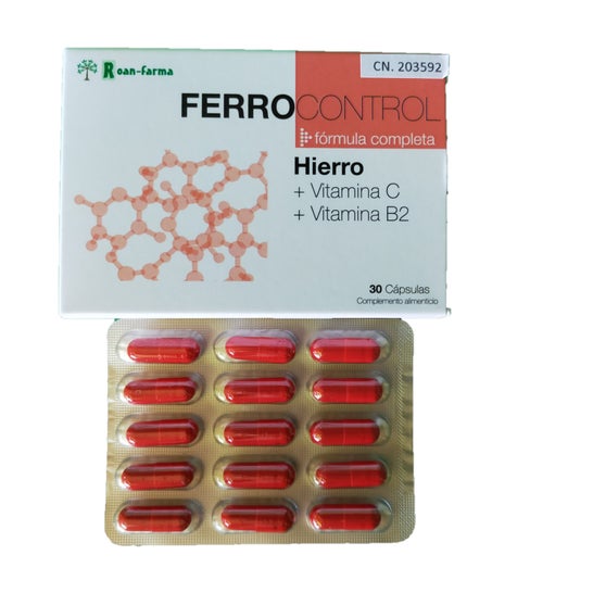 Roan-farma Ferro Control Fórmula Completa 30 Cápsulas