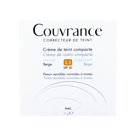 Avène Couvrance Crema Compacta con Acabado Mate Beige 10 g
